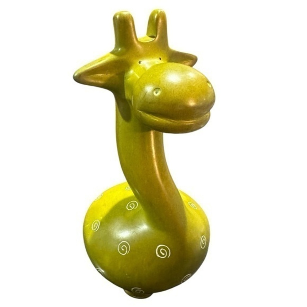 Soapstone Giraffe - Made in Kenya - Green